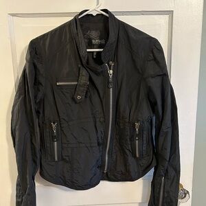 Buffalo David Bitton Black Moto Style Jacket, Size Large
